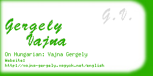 gergely vajna business card